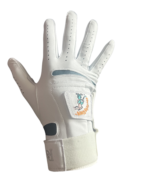 Swing Glove Damen, rechte Hand für Linkshänderinnen – weisser Golf-Trainingshandschuh aus Cabretta-Leder